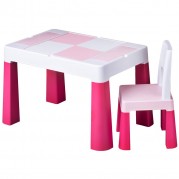 Detská sada stolček a stolička Multifun, pink